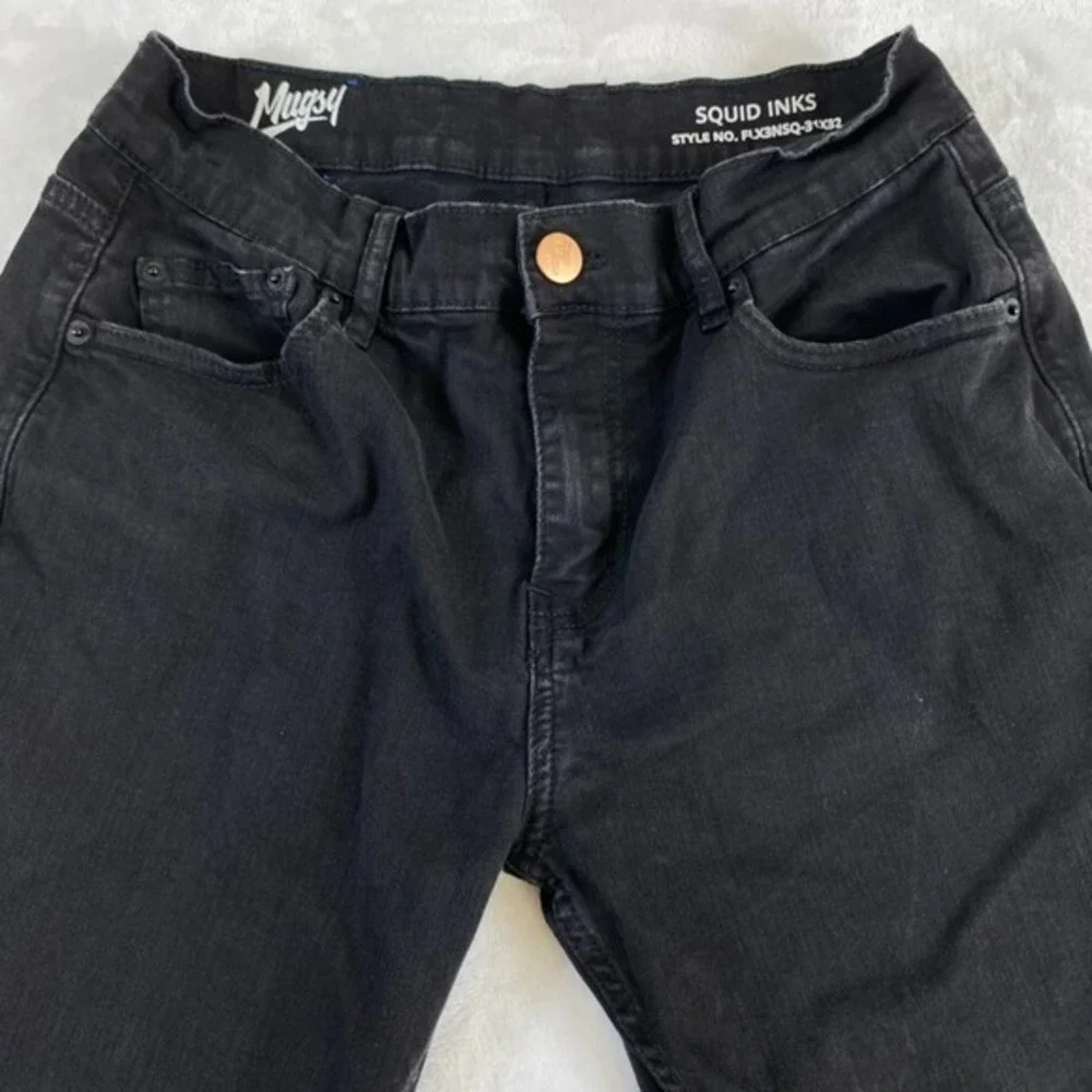 Mugsy Jeans Squid Inks FLX3NSQ Men Sz 31x32 (actual 28x31) Black‎ Stretchy